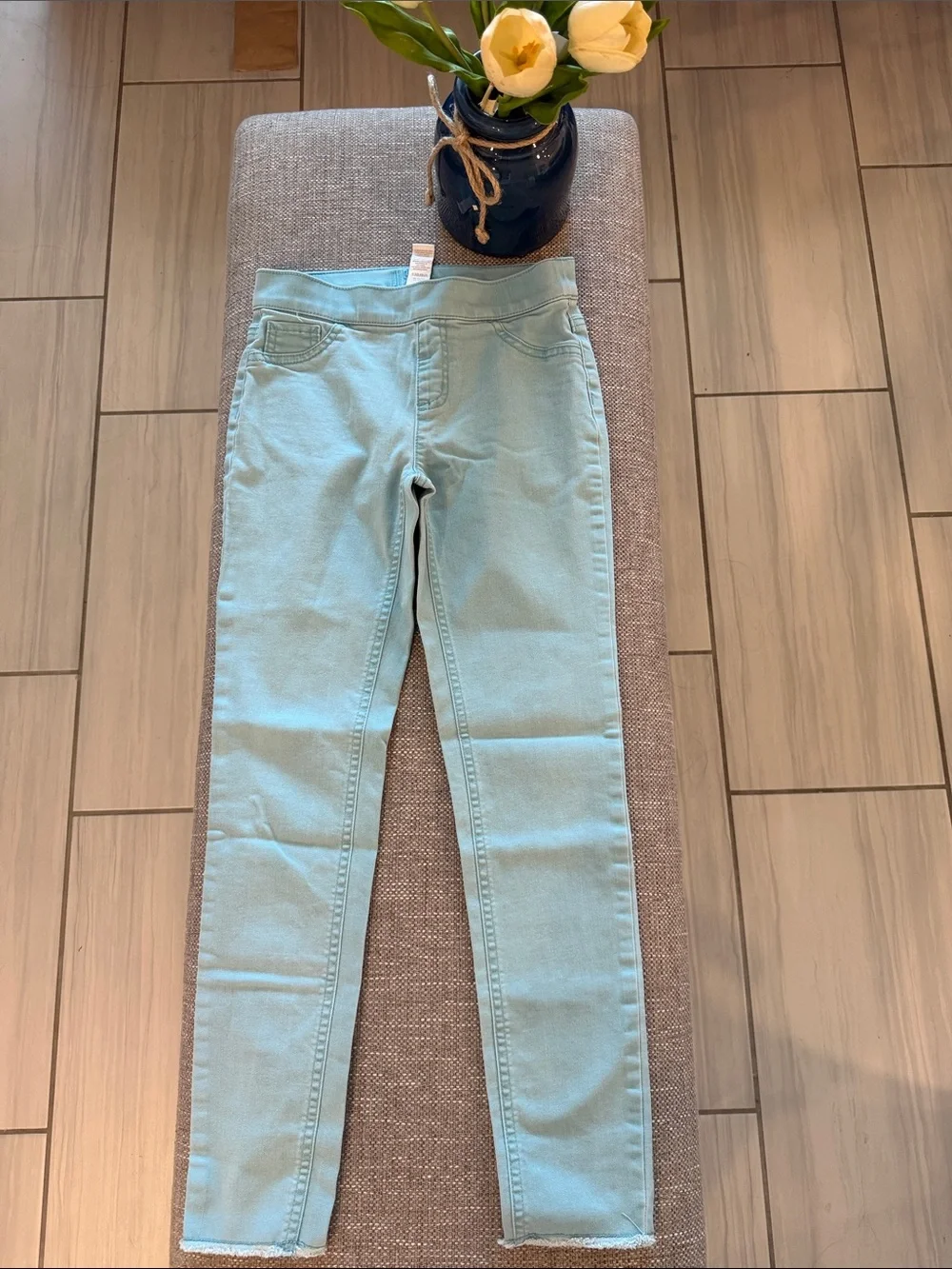 Justice Mint Green Skinny Jeans